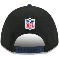 Tennessee Titans New Era 2025 NFL Draft 9FORTY A-Frame M-Crown Adjustable Hat Black/Navy