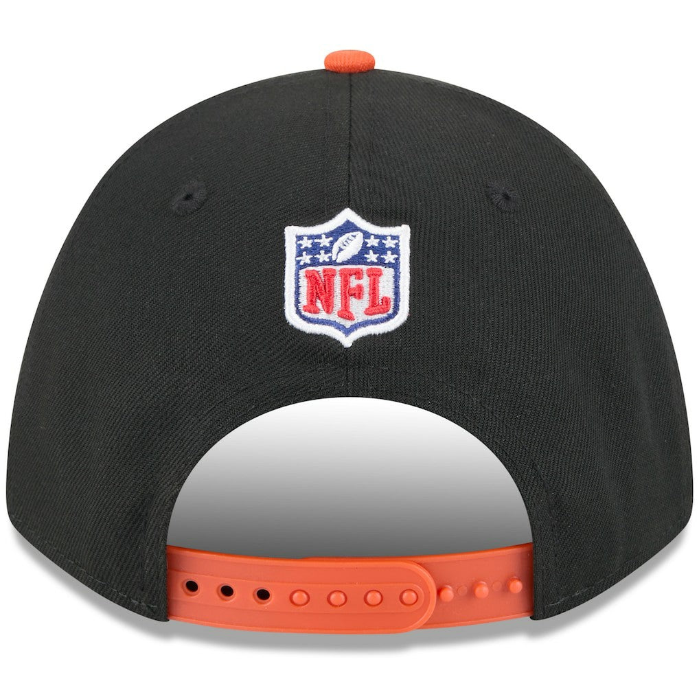 Cincinnati Bengals New Era 2025 NFL Draft 9FORTY A-Frame M-Crown Adjustable Hat Black/Orange