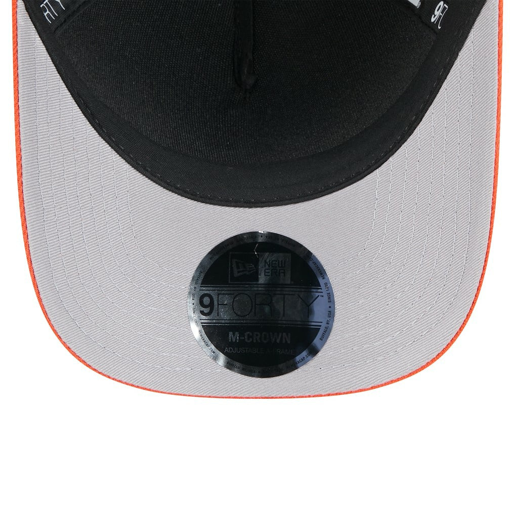 Cincinnati Bengals New Era 2025 NFL Draft 9FORTY A-Frame M-Crown Adjustable Hat Black/Orange