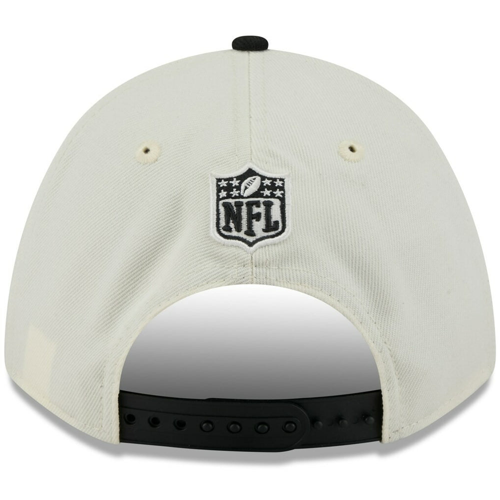 Cincinnati Bengals New Era 2025 NFL Draft 9FORTY A-Frame M-Crown Adjustable Hat Cream/Black