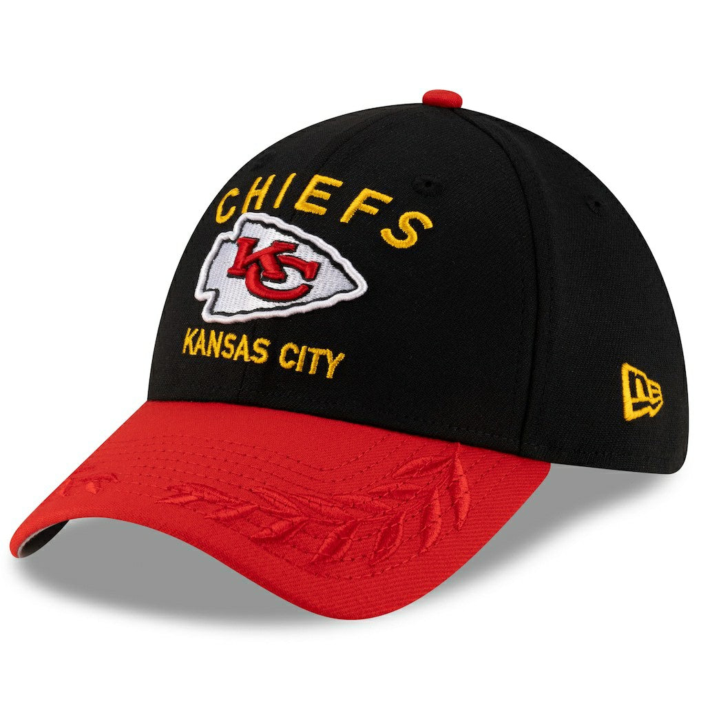 Kansas City Chiefs New Era 2025 NFL Draft 39THIRTY Flex Hat Black/Red