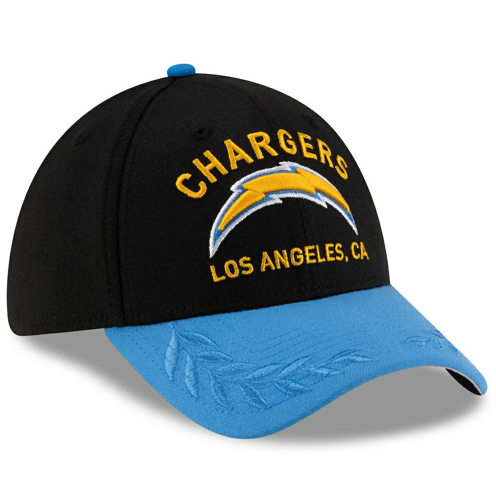 Los Angeles Chargers New Era 2025 NFL Draft 39THIRTY Flex Hat Black/Powder Blue