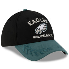 Philadelphia Eagles New Era 2025 NFL Draft 39THIRTY Flex Hat Black/Midnight Green