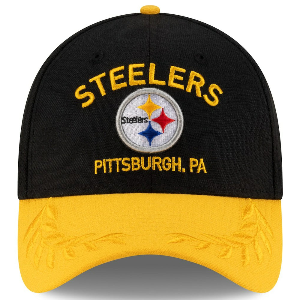 Pittsburgh Steelers New Era 2025 NFL Draft 39THIRTY Flex Hat Black/Gold
