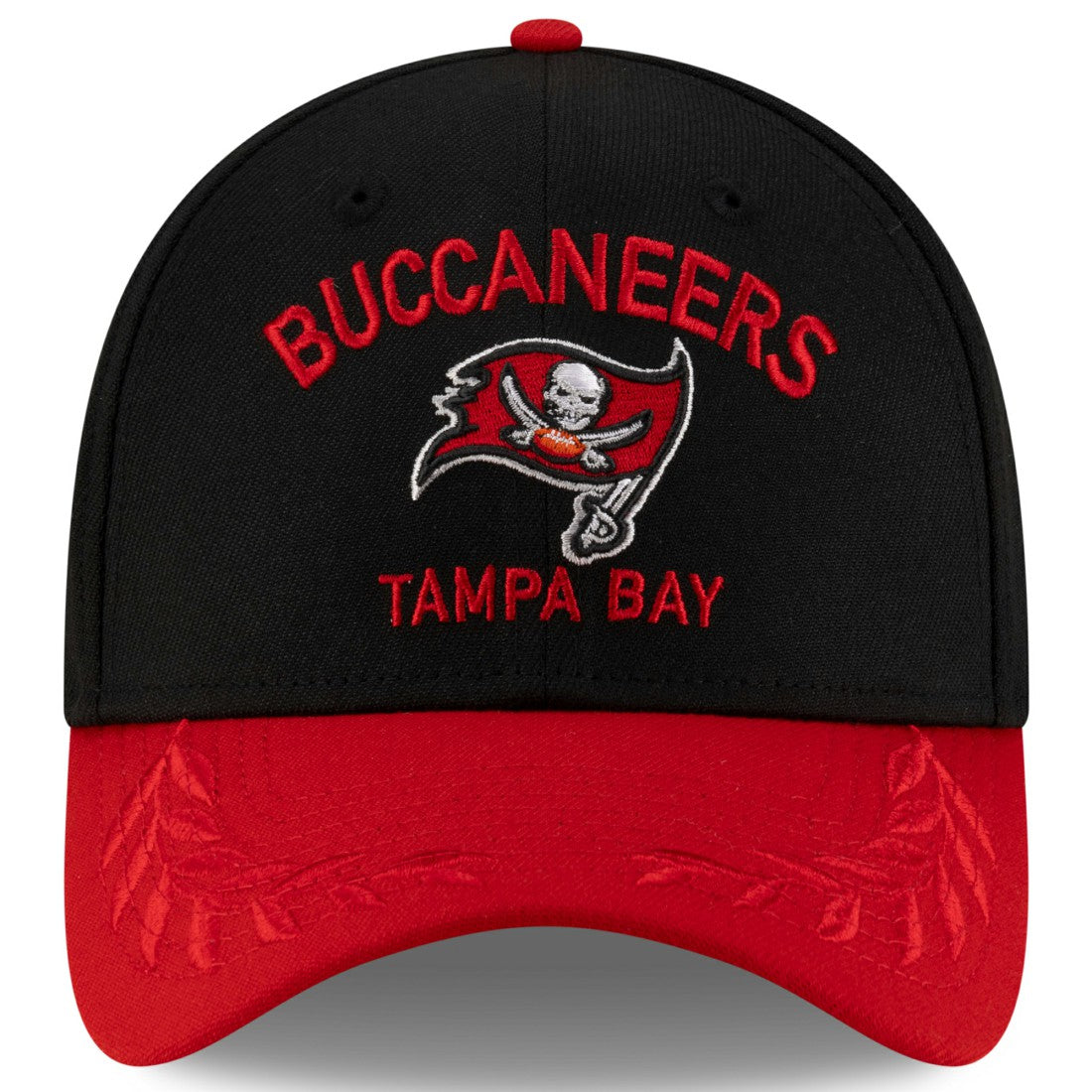 Tampa Bay Buccaneers New Era 2025 NFL Draft 39THIRTY Flex Hat Black/Red