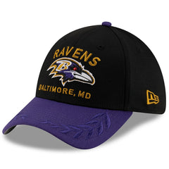 Baltimore Ravens New Era 2025 NFL Draft 39THIRTY Flex Hat Black/Purple