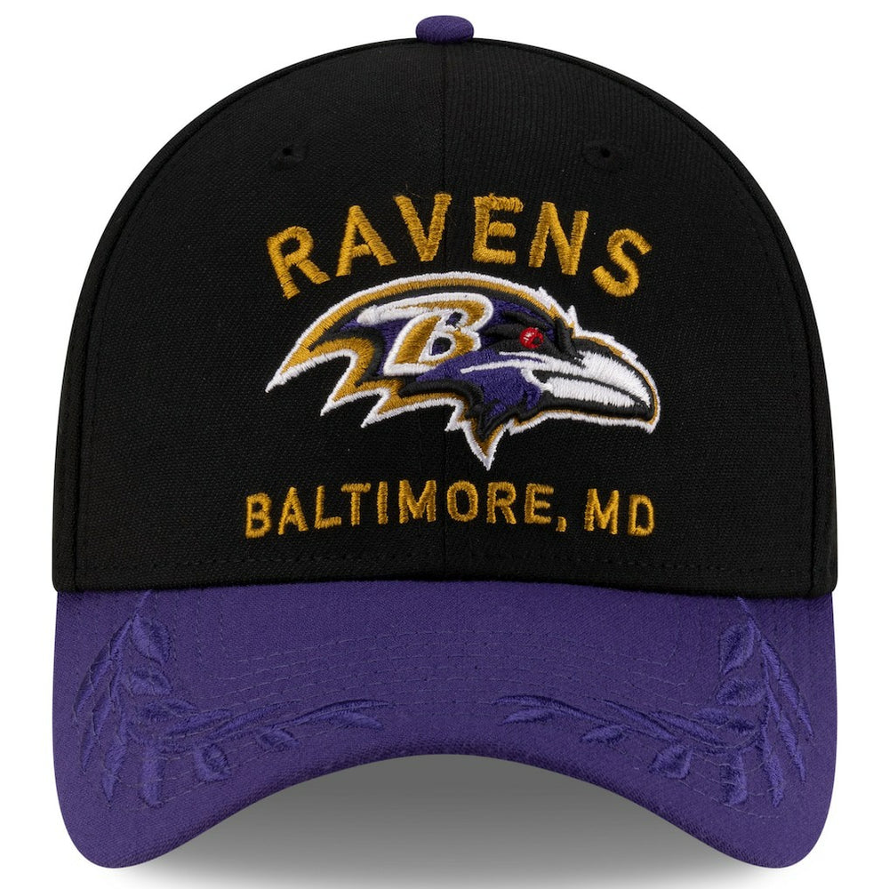 Baltimore Ravens New Era 2025 NFL Draft 39THIRTY Flex Hat Black/Purple