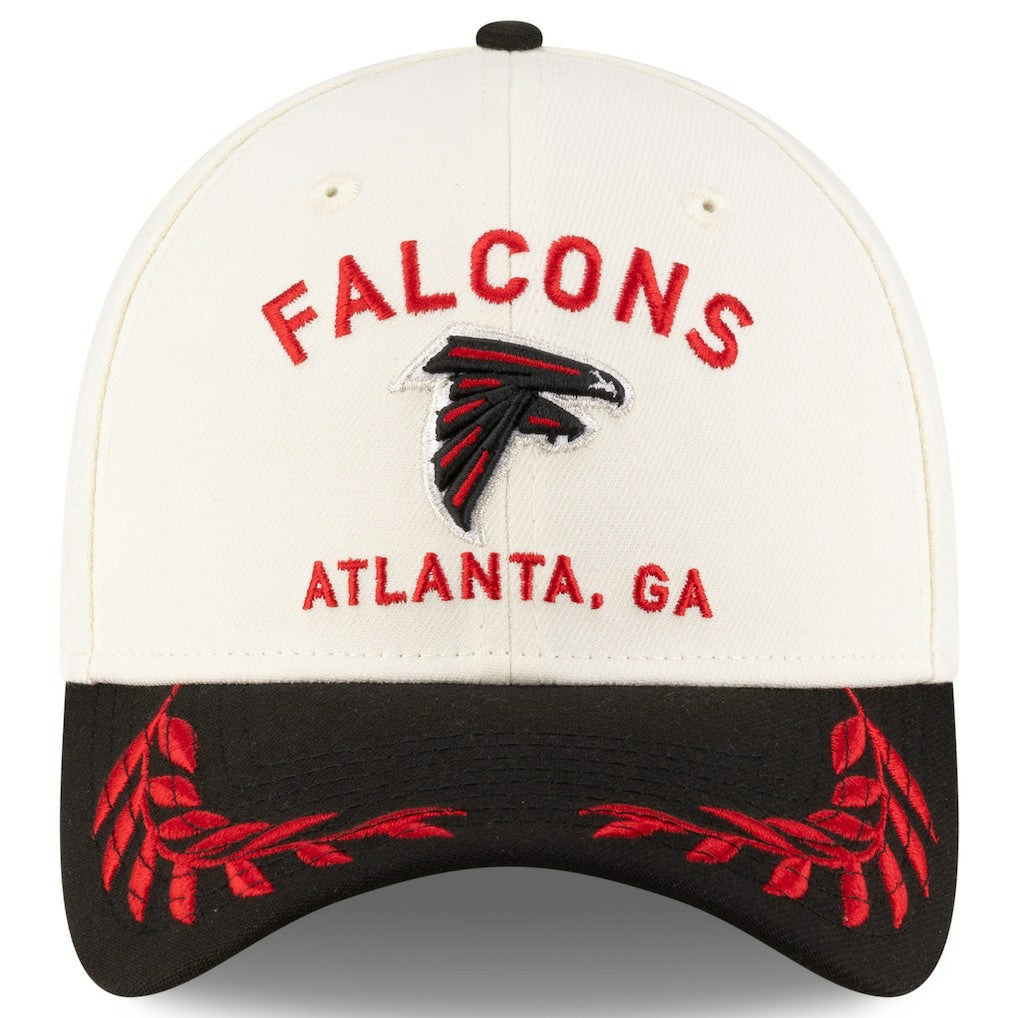 Atlanta Falcons New Era 2025 NFL Draft 39THIRTY Flex Hat Cream/Black