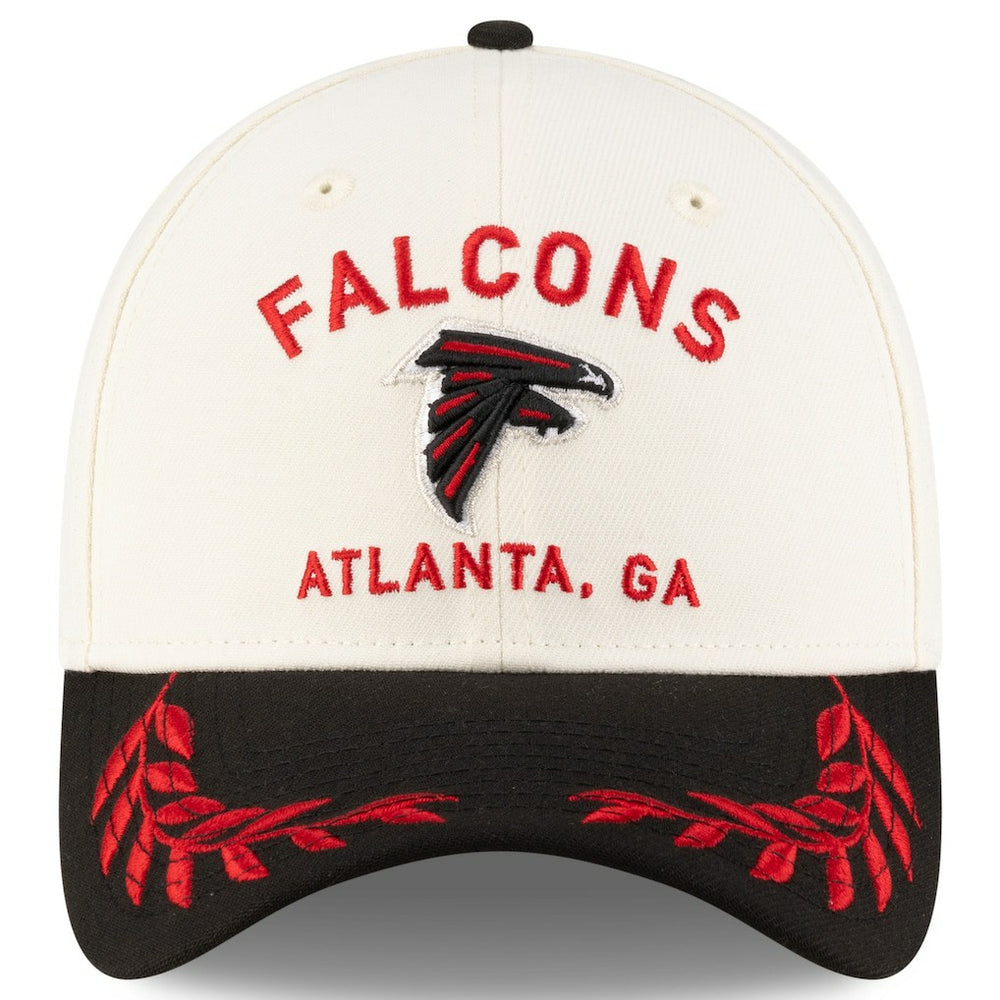 Atlanta Falcons New Era 2025 NFL Draft 39THIRTY Flex Hat Cream/Black