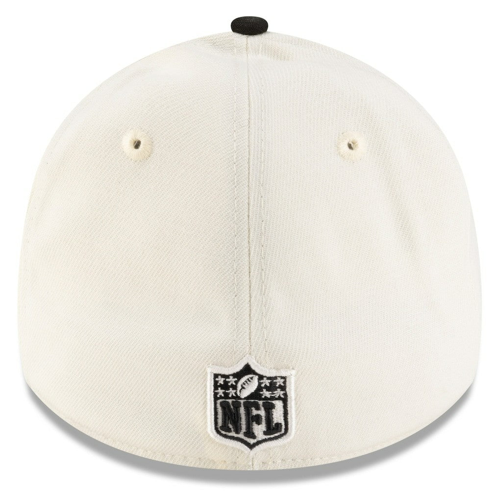Atlanta Falcons New Era 2025 NFL Draft 39THIRTY Flex Hat Cream/Black
