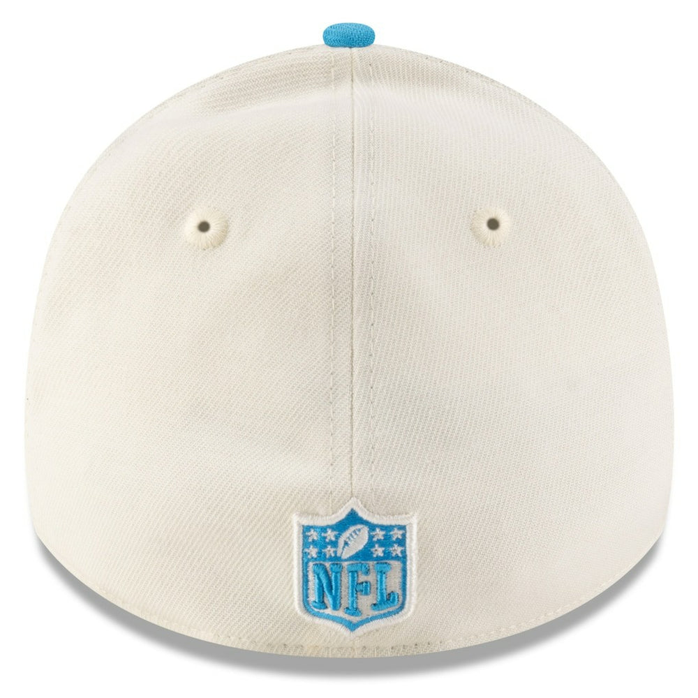 Carolina Panthers New Era 2025 NFL Draft 39THIRTY Flex Hat Cream/Blue