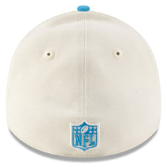 Carolina Panthers New Era 2025 NFL Draft 39THIRTY Flex Hat Cream/Blue