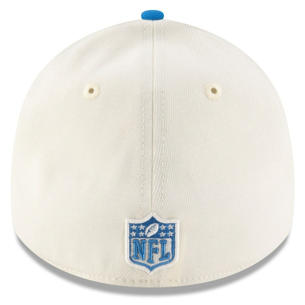 Detroit Lions New Era 2025 NFL Draft 39THIRTY Flex Hat Cream/Blue
