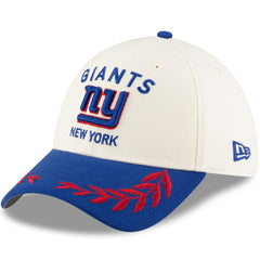 New York Giants New Era 2025 NFL Draft 39THIRTY Flex Hat Cream/Royal