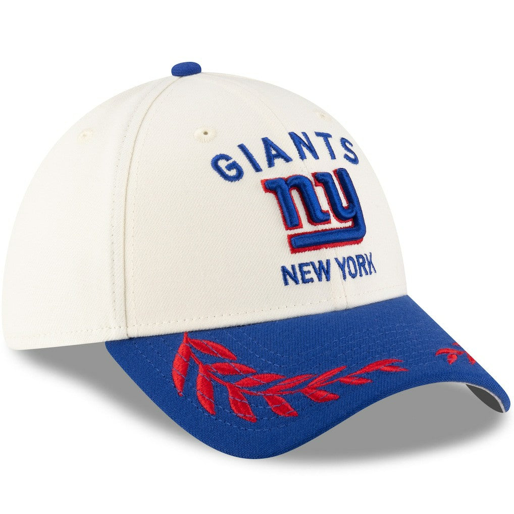New York Giants New Era 2025 NFL Draft 39THIRTY Flex Hat Cream/Royal