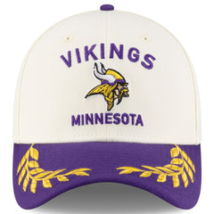 Minnesota Vikings New Era 2025 NFL Draft 39THIRTY Flex Hat Cream/Purple