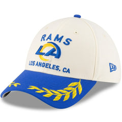 Los Angeles Rams New Era 2025 NFL Draft 39THIRTY Flex Hat Cream/Royal