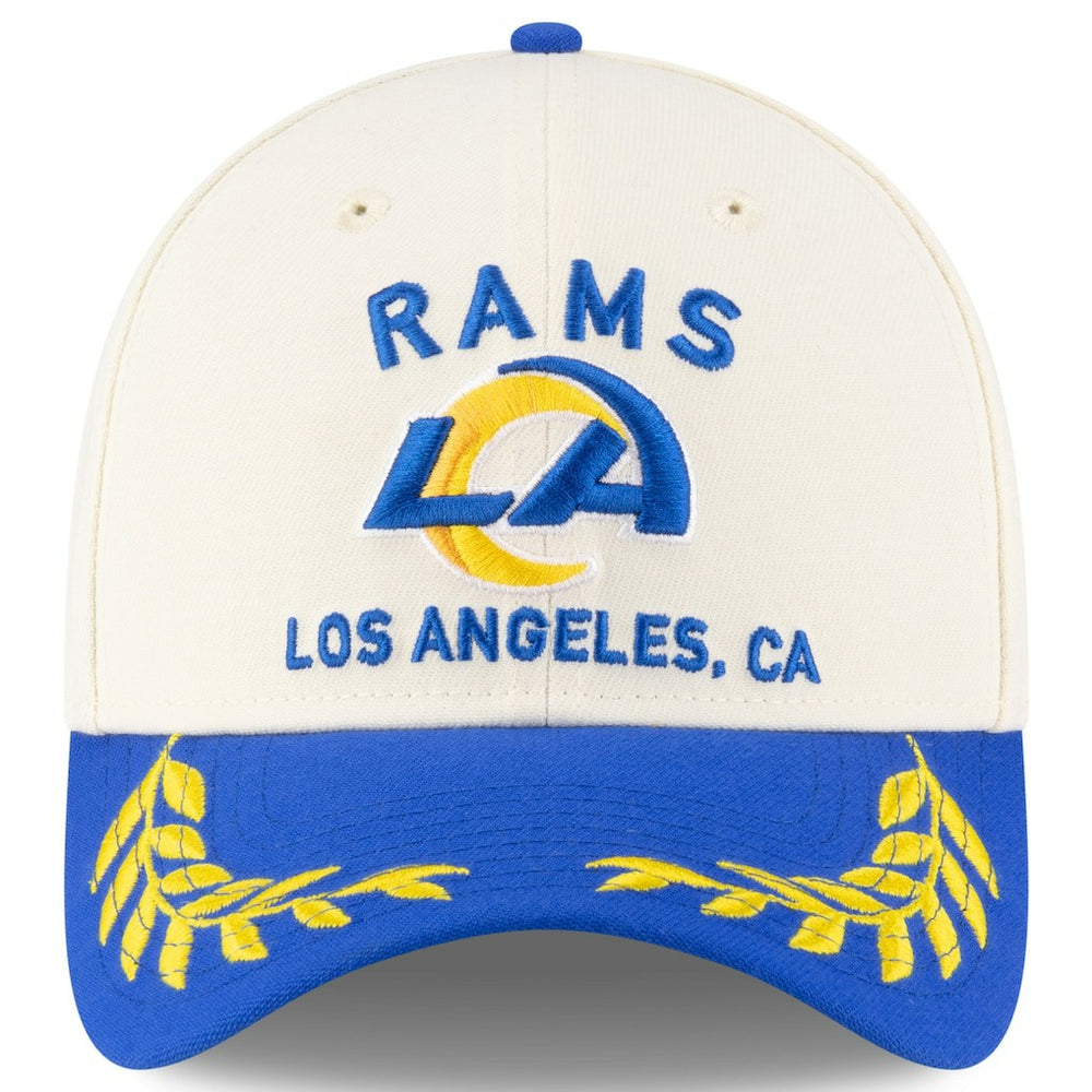Los Angeles Rams New Era 2025 NFL Draft 39THIRTY Flex Hat Cream/Royal