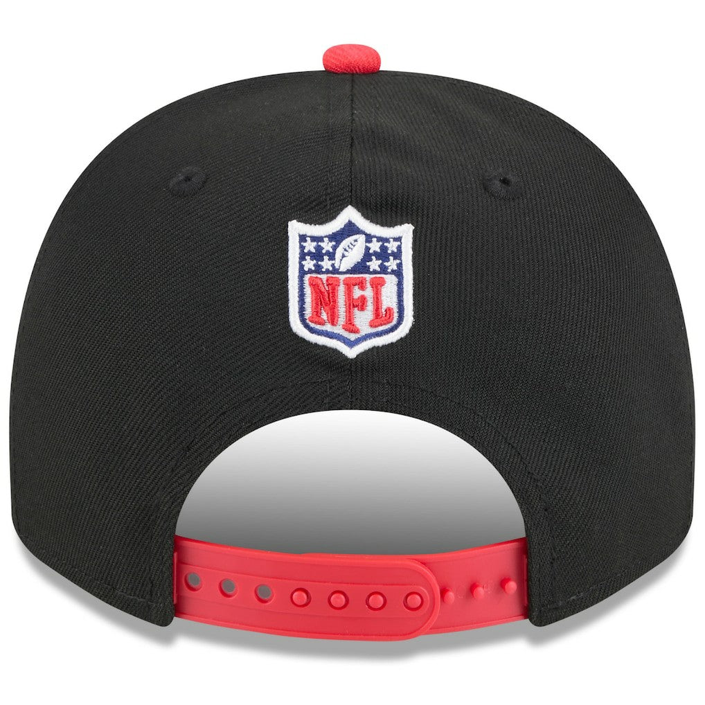 Kansas City Chiefs New Era Youth 2025 NFL Draft A-Frame 9FIFTY Snapback Hat Black/Red