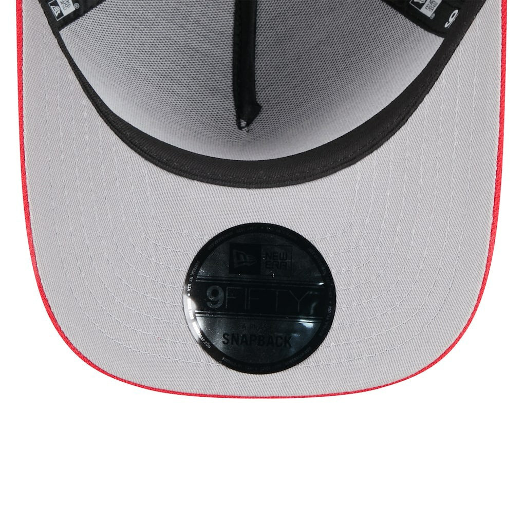 Kansas City Chiefs New Era Youth 2025 NFL Draft A-Frame 9FIFTY Snapback Hat Black/Red