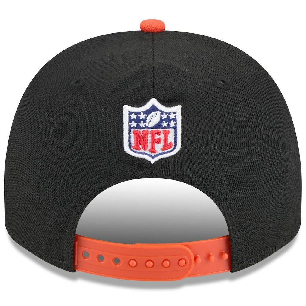 Cincinnati Bengals New Era Youth 2025 NFL Draft A-Frame 9FIFTY Snapback Hat Black/Orange