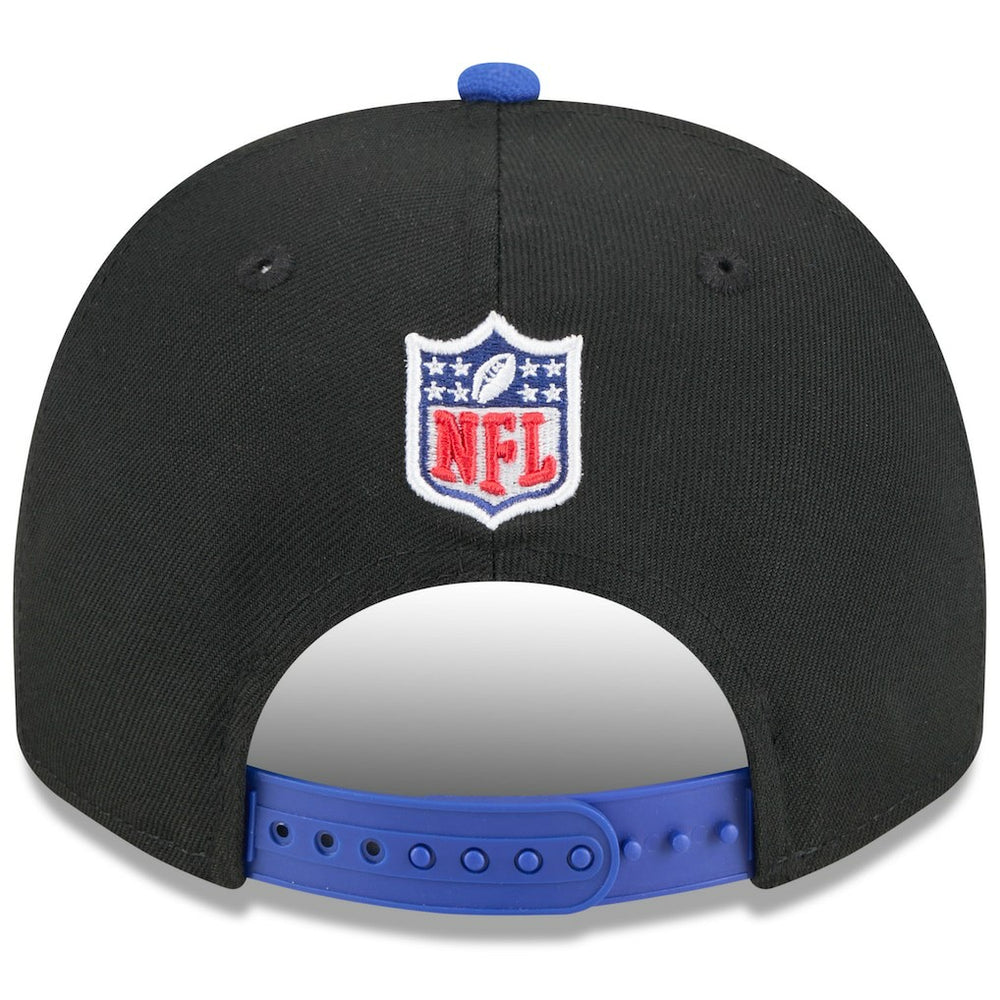 Buffalo Bills New Era Youth 2025 NFL Draft A-Frame 9FIFTY Snapback Hat Black/Royal