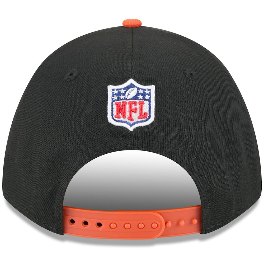 Cincinnati Bengals New Era Youth 2025 NFL Draft 9FORTY A-Frame M-Crown Adjustable Hat Black/Orange