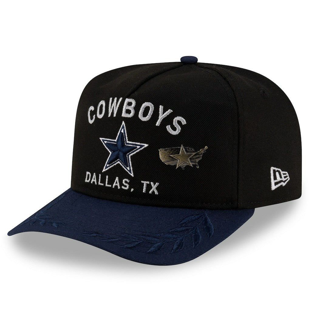 Dallas Cowboys New Era 2025 NFL Draft On Stage A-Frame 59FIFTY Fitted Hat Black/Navy