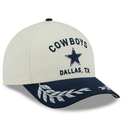 Dallas Cowboys New Era 2025 NFL Draft 39THIRTY Flex Hat Cream/Navy