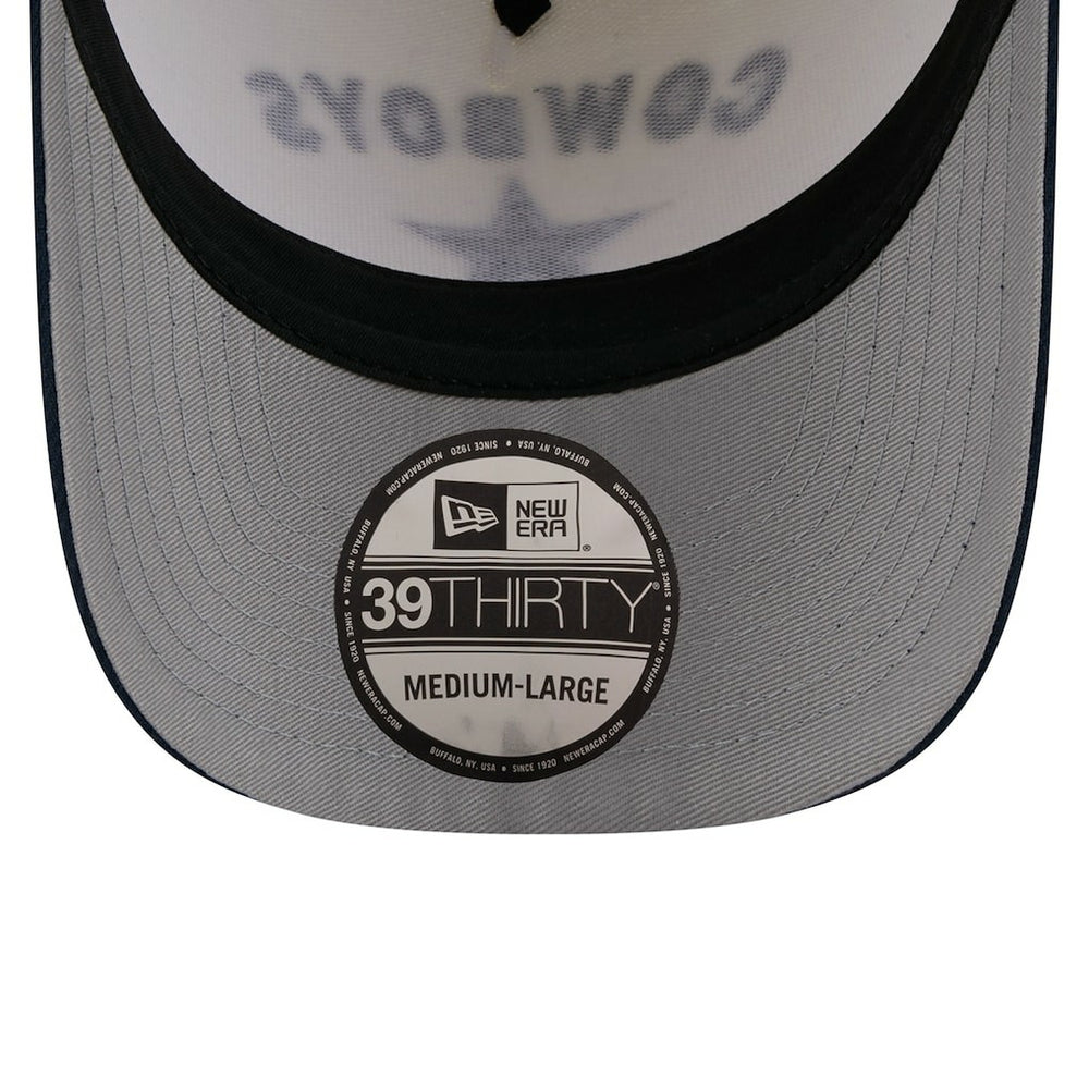 Dallas Cowboys New Era 2025 NFL Draft 39THIRTY Flex Hat Cream/Navy