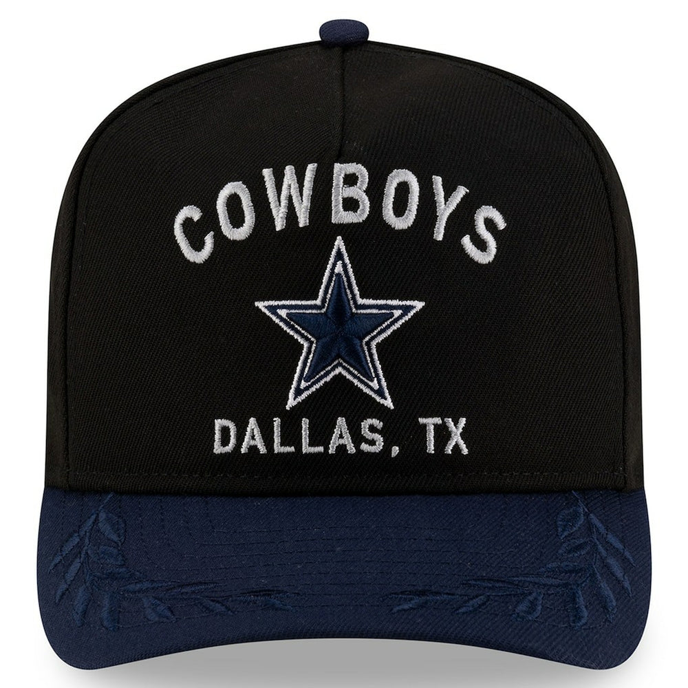 Dallas Cowboys New Era Youth 2025 NFL Draft A-Frame 9FIFTY Snapback Hat Black/Navy