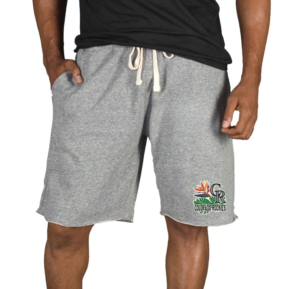 Colorado Rockies Concepts Sport Mainstream Tri-Blend Shorts - Gray Shorts