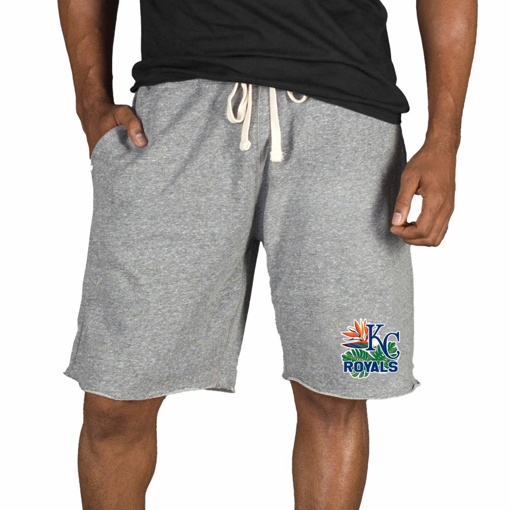 Kansas City Royals Concepts Sport Mainstream Tri-Blend Shorts - Gray Shorts