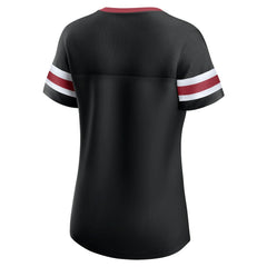 Arizona Cardinals Women's Original State Lace-Up T-Shirt Black