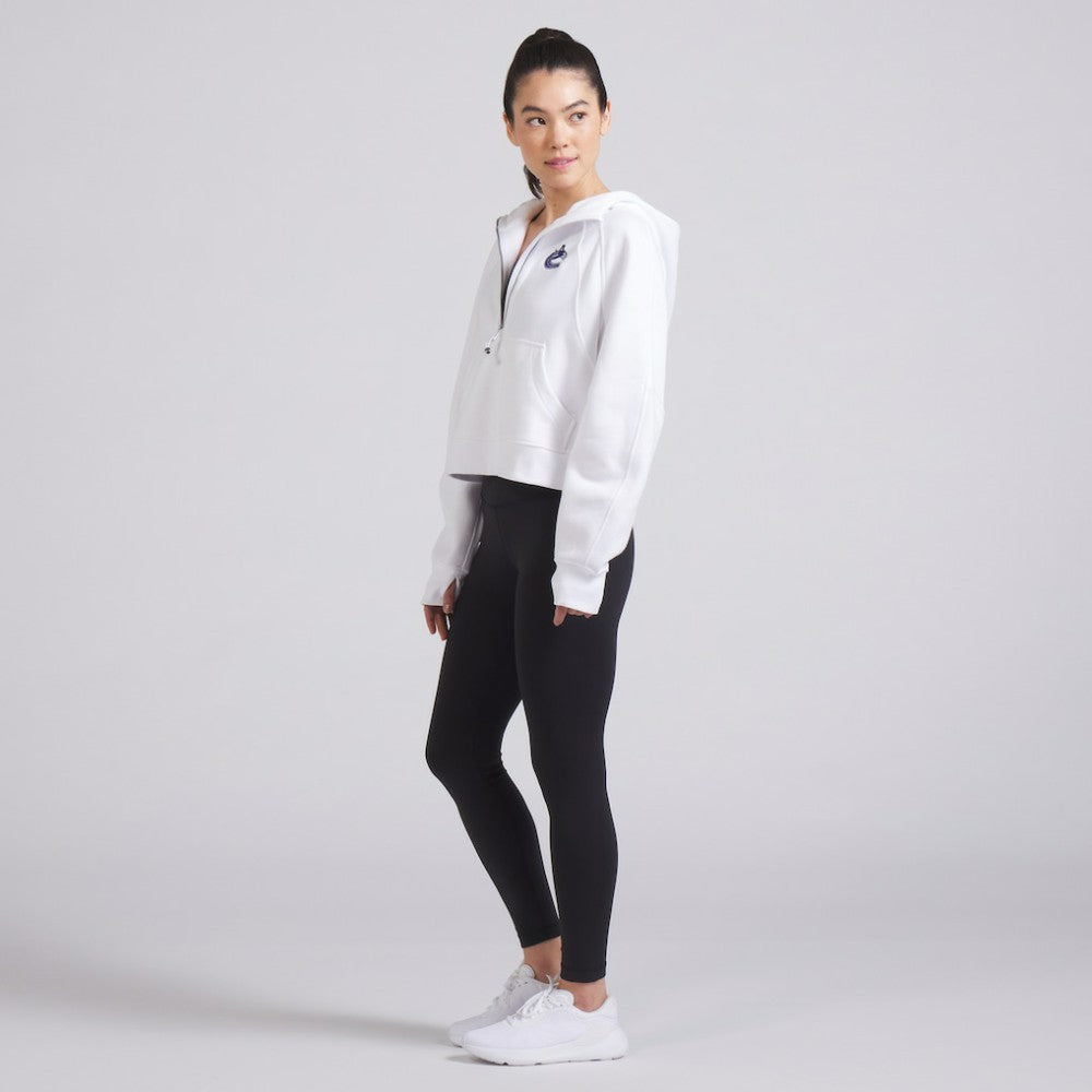 NHL Vancouver Canucks lululemon Women's Scuba Oversized Half-Zip Hoodie - White
