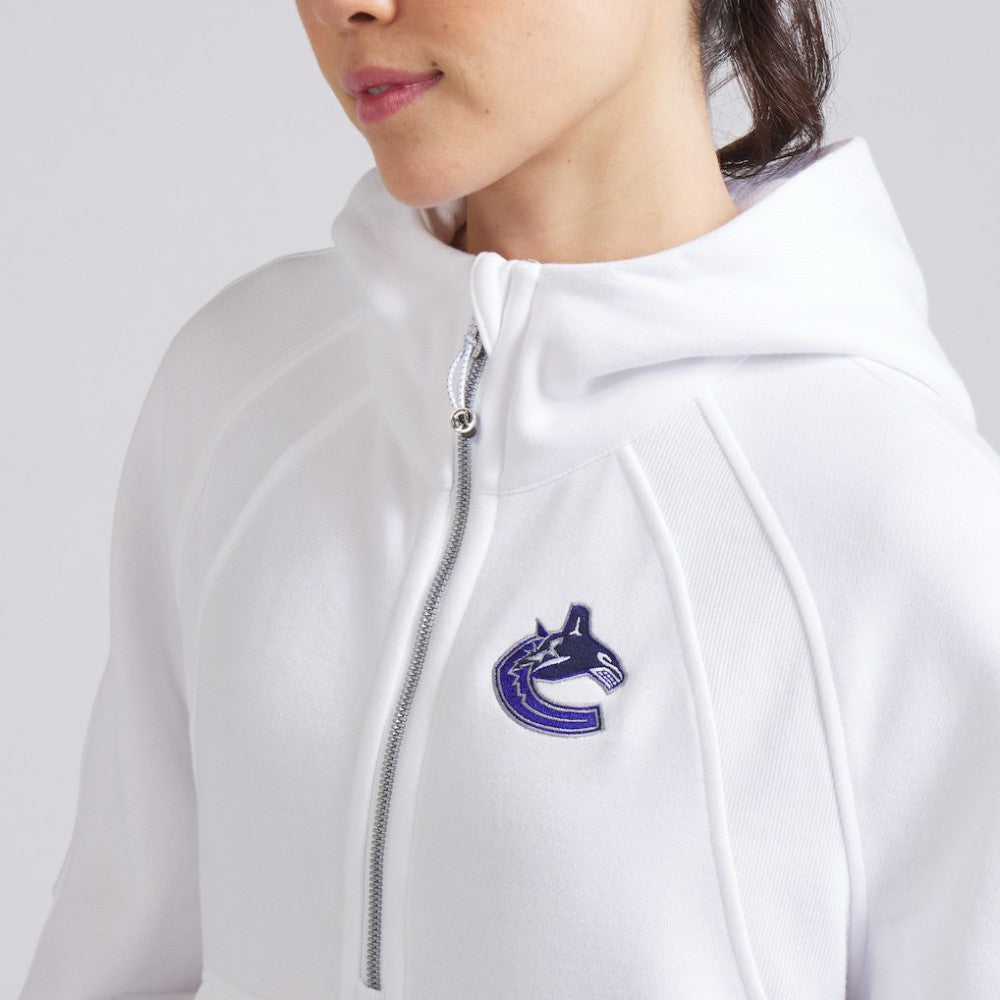 NHL Vancouver Canucks lululemon Women's Scuba Oversized Half-Zip Hoodie - White