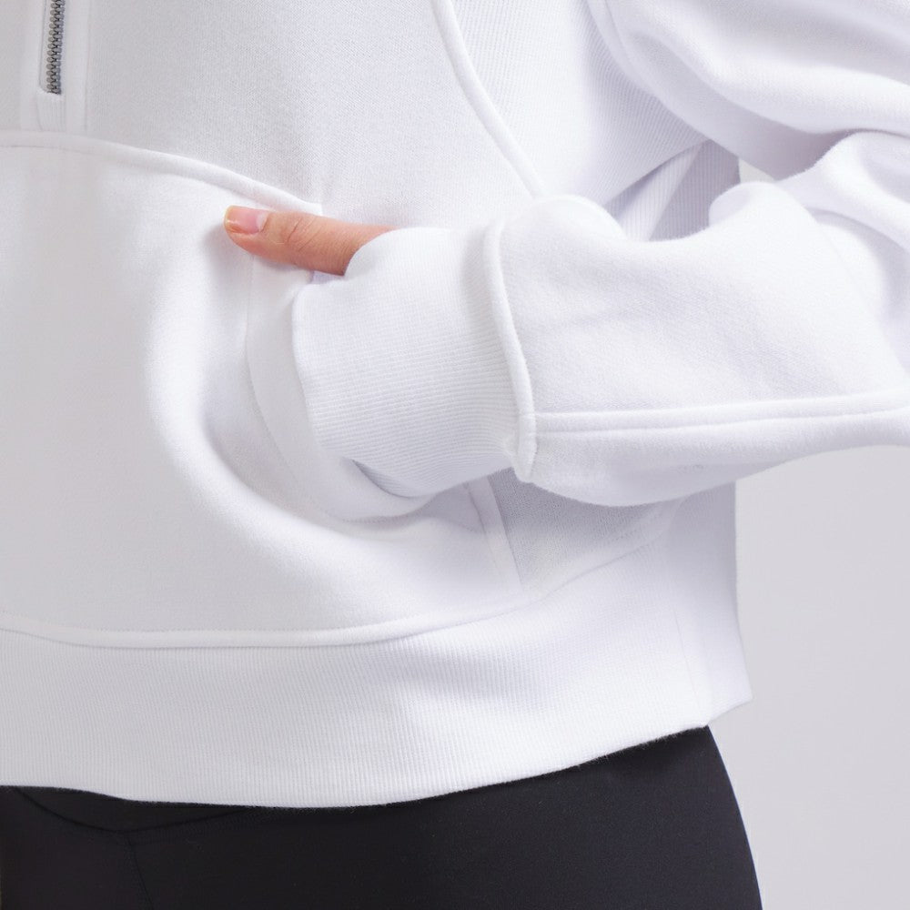 NHL Vancouver Canucks lululemon Women's Scuba Oversized Half-Zip Hoodie - White