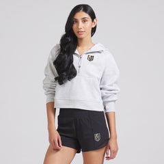 NHL Vegas Golden Knights lululemon Women's Scuba Oversized Half-Zip Hoodie - Heathered Core Ultra Light Grey