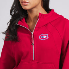 NHL Montreal Canadiens lululemon Women's Scuba Oversized Half-Zip Hoodie - True Red
