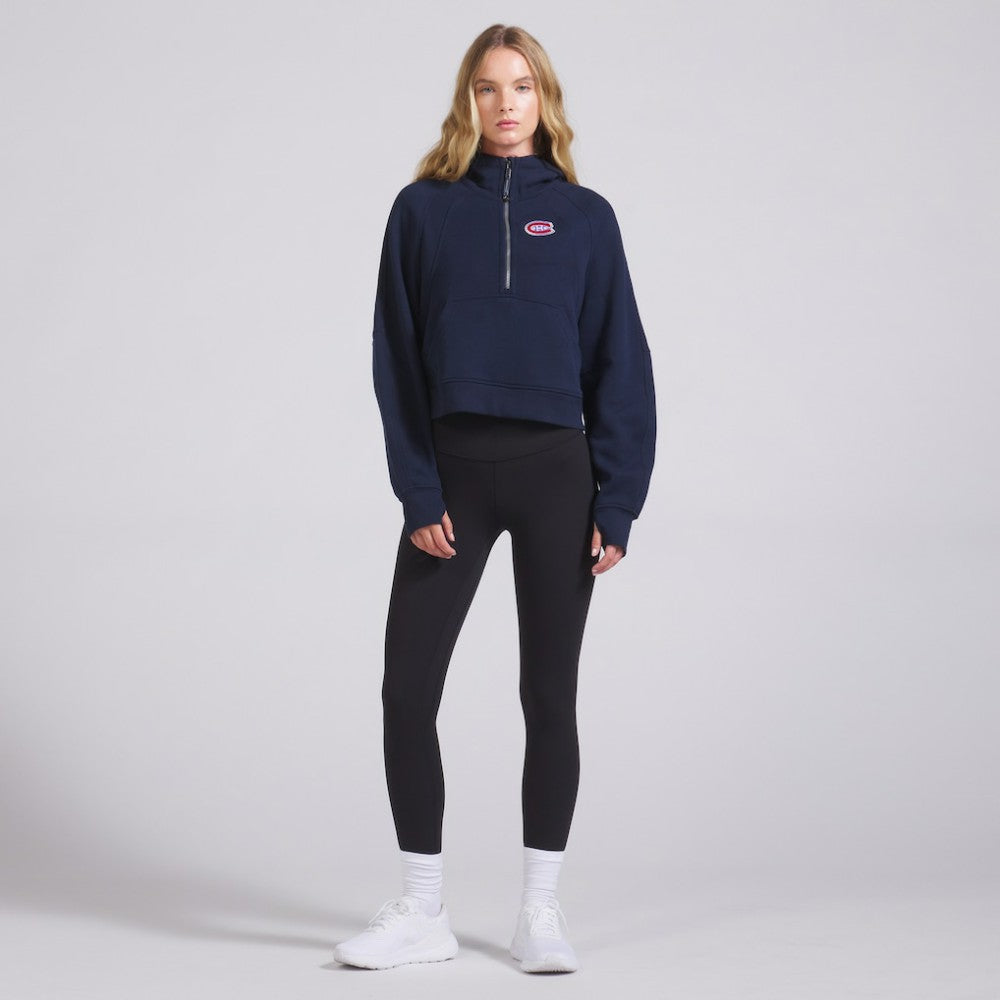NHL Montreal Canadiens lululemon Women's Scuba Oversized Half-Zip Hoodie - True Navy