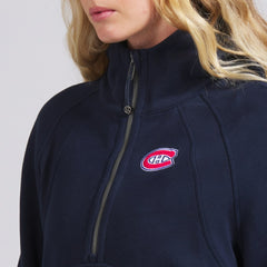 NHL Montreal Canadiens lululemon Women's Scuba Oversized Half-Zip Hoodie - True Navy