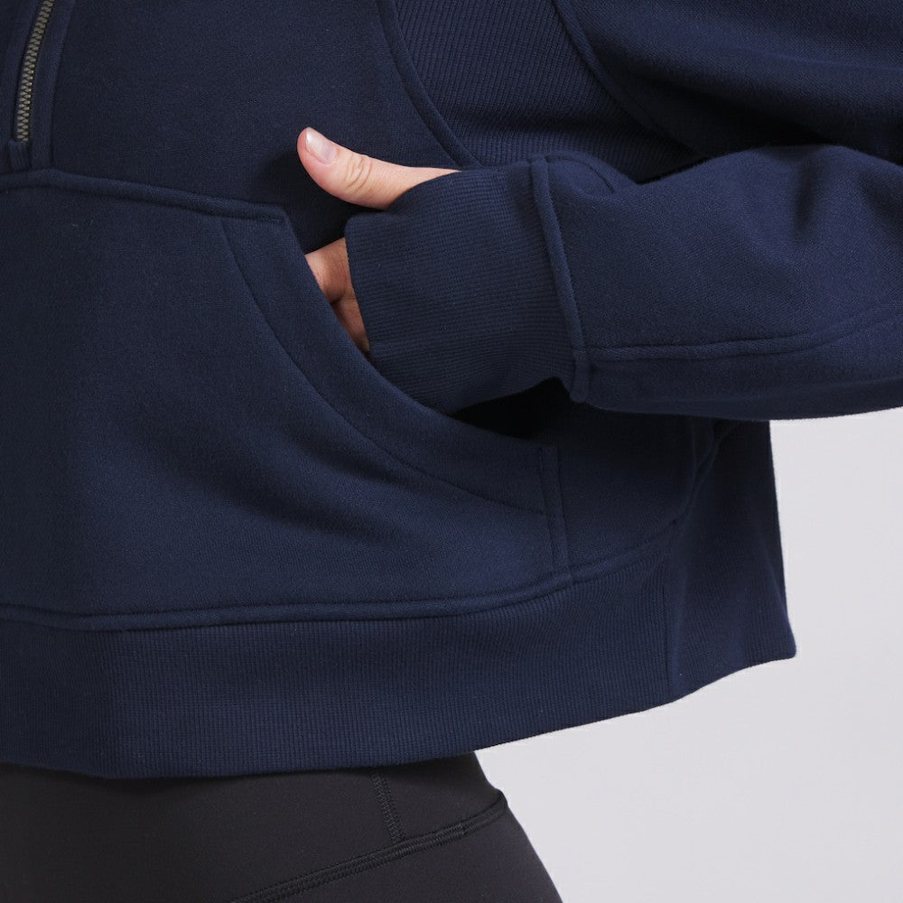 NHL Montreal Canadiens lululemon Women's Scuba Oversized Half-Zip Hoodie - True Navy