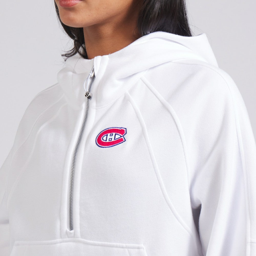 NHL Montreal Canadiens lululemon Women's Scuba Oversized Half-Zip Hoodie - White