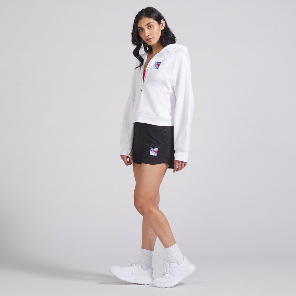 NHL New York Rangers lululemon Women's Scuba Oversized Half-Zip Hoodie - White