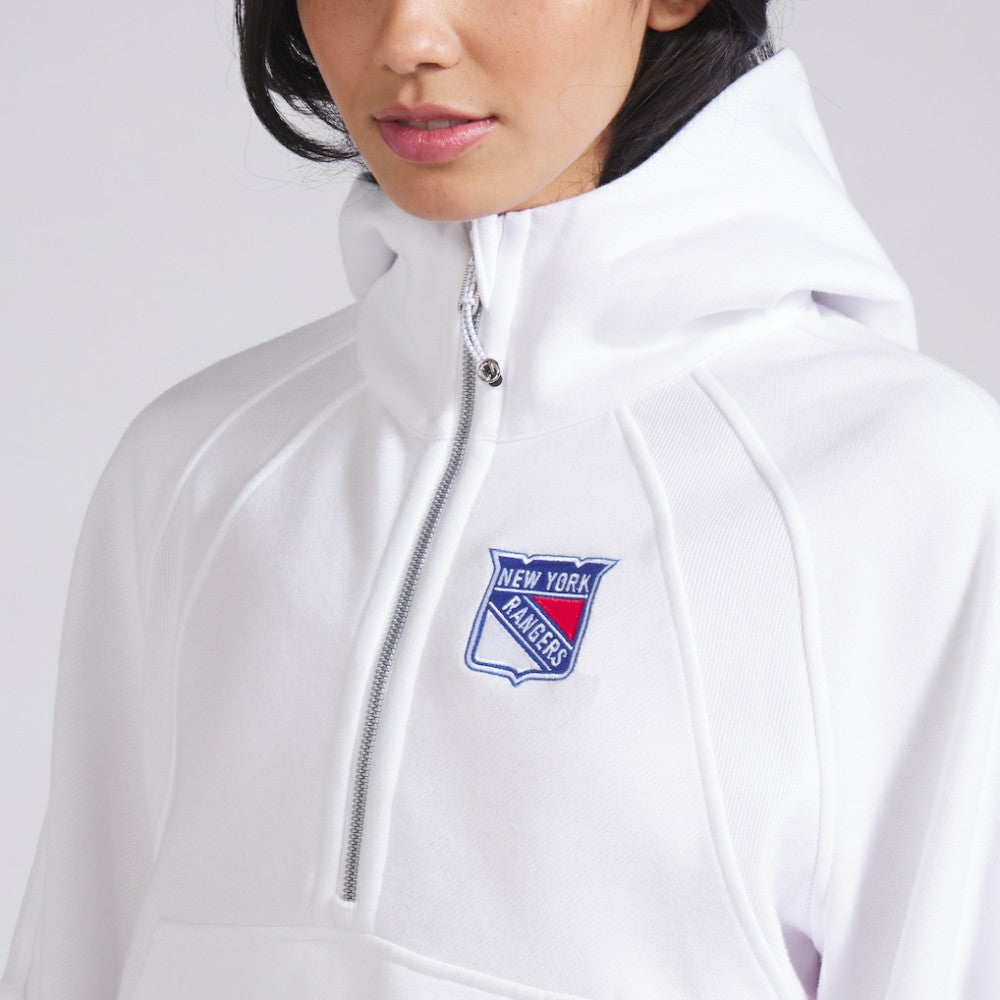 NHL New York Rangers lululemon Women's Scuba Oversized Half-Zip Hoodie - White