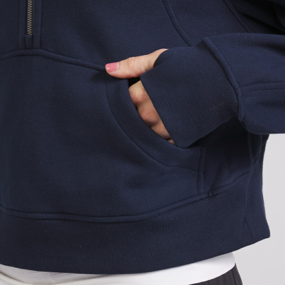 NHL Seattle Kraken lululemon Women's Scuba Oversized Half-Zip Hoodie - True Navy