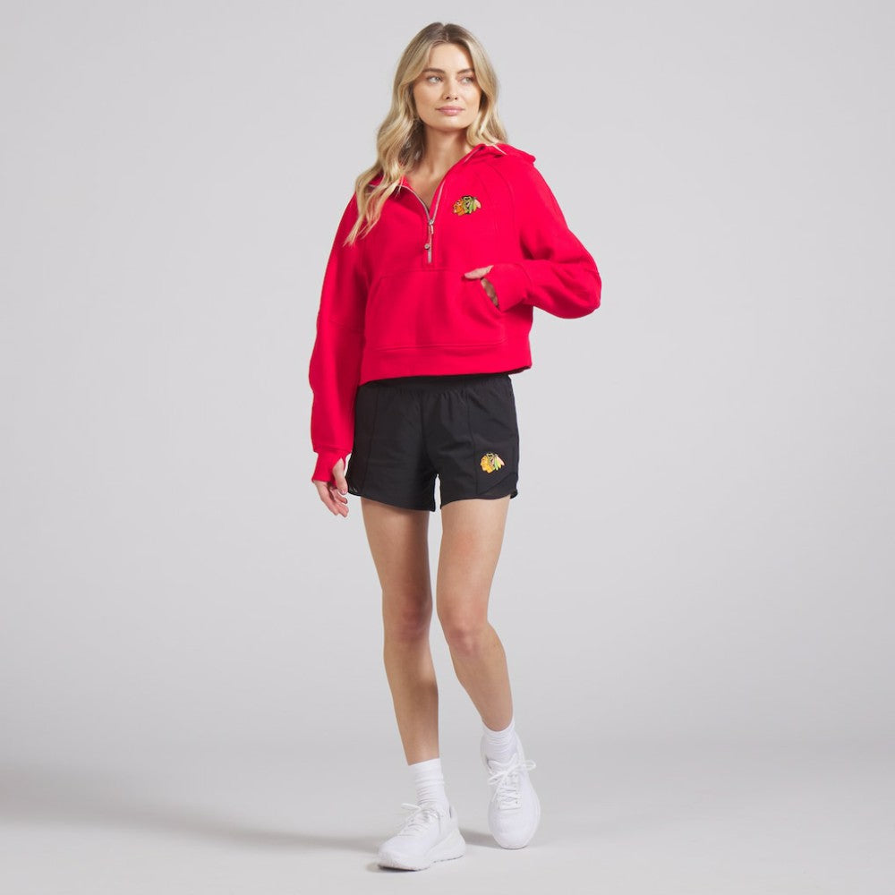 NHL Chicago Blackhawks lululemon Women's Scuba Oversized Half-Zip Hoodie - True Red