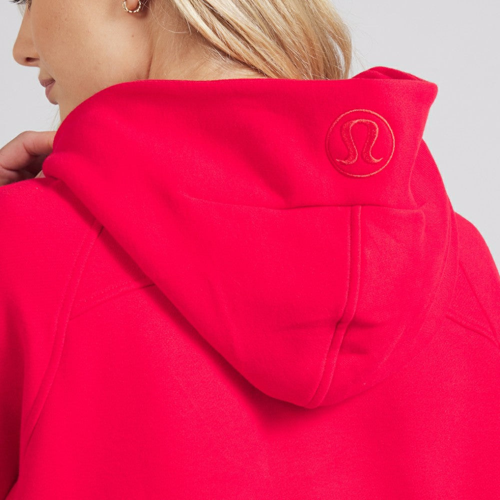 NHL Chicago Blackhawks lululemon Women's Scuba Oversized Half-Zip Hoodie - True Red