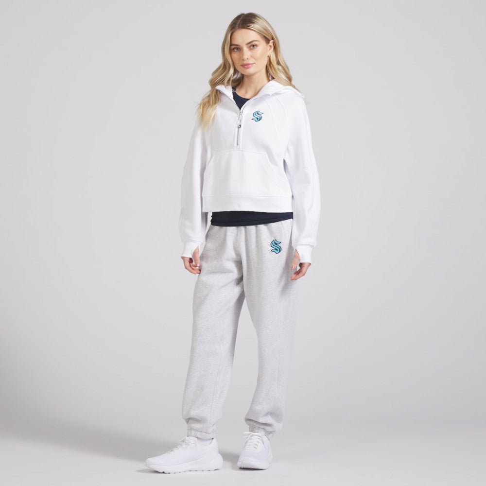 NHL Seattle Kraken lululemon Women's Scuba Oversized Half-Zip Hoodie - White