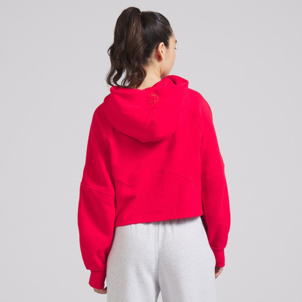 NHL Detroit Red Wings lululemon Women's Scuba Oversized Half-Zip Hoodie - True Red